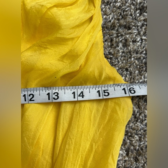 T-bags Los Angeles 100% silk lightweight summer dress balloon hem size small - Picture 7 of 8